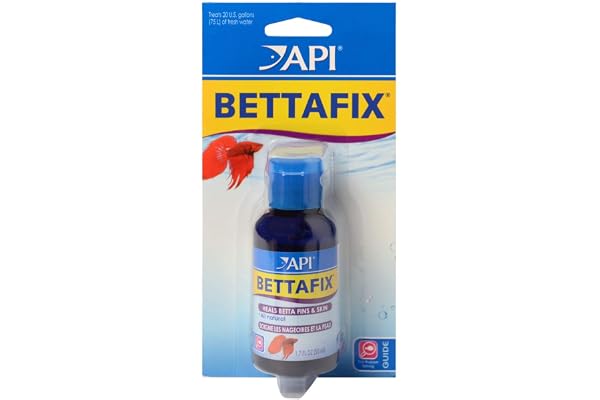 API BETTAFIX Antibacterial & Antifungal Betta Fish Infection and Fungus Remedy 1.7-Ounce Bottle