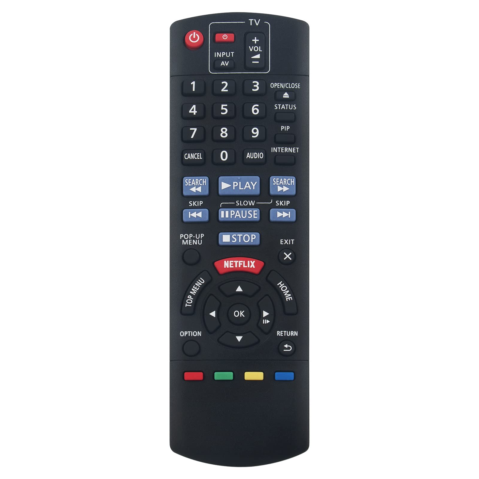 Replacement Remote Control Fit for Panasonic BLU-RAY Player DMP-BD79 DMP-BD79EB DMP-BD79EKB N2QAYB000870