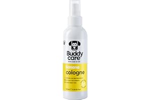 Buddycare Dog Cologne - Banana - 200ml - Refreshing and Banana Scented Dog Cologne - Refreshes Between Dog Washes