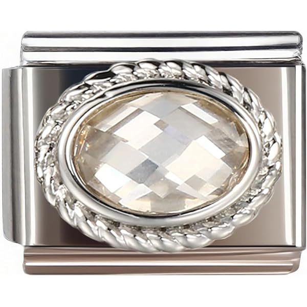 Satin Gold, 9mm Type Italian Modular Charm Bracelet For Women Or Men - Stainless Steel - 23 Std. Link Size - SB-006