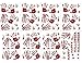 91 PCS Bloody Halloween Window Clings - Vampire Zombie Party Handprint Decals Decorations