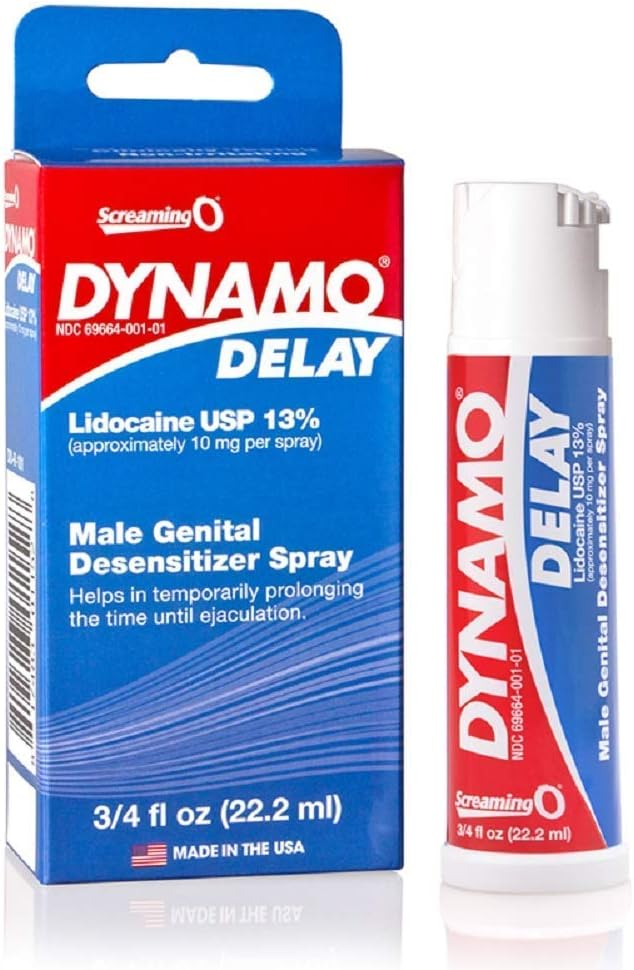 Screaming O Dynamo Delay Spray .75oz with Free JO H20 LUBE