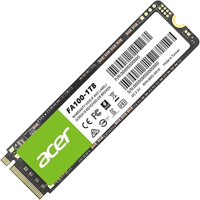 Acer FA100 1TB M.2 NVMe PCIe 3.0 SSD 2280 Read 3500 MB/s HMB SLC Cache