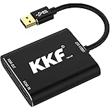 KKF HDMI Video Capture Card 4K, USB3.0 1080P 60FPS HD Ultra-Low Latency, Game Capture Device Work with PS5 PS4 Xbox Nintendo 