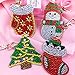 DIY Diamond Painting Keychain, Christmas Embroidery Kits Ornaments, 5D Diamond Art for Kids and Adult Beginners Home Wall Decor Perfect for Gift(4pcs)