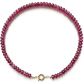 MEVOME Beaded Necklaces for Women, Colorful Gemstone Bead Boho Choker, Natural Stone Handmade Fashion Summer Autumn Winter Meditation 18K Gold Plated Trendy Rainbow Handmade Jewelry Gifts