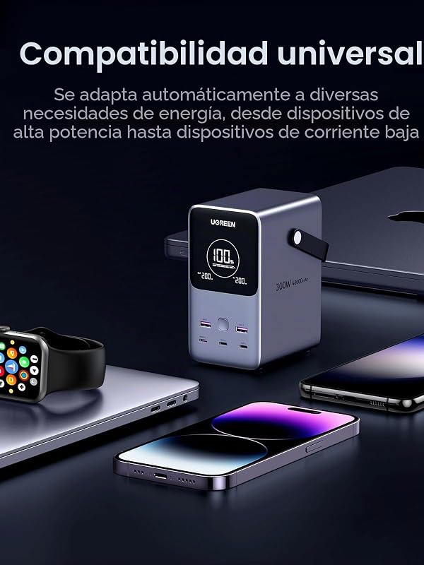 Power Bank Ugreen 300W 48000mAh Carga rápida portátil — foto 7 de 8