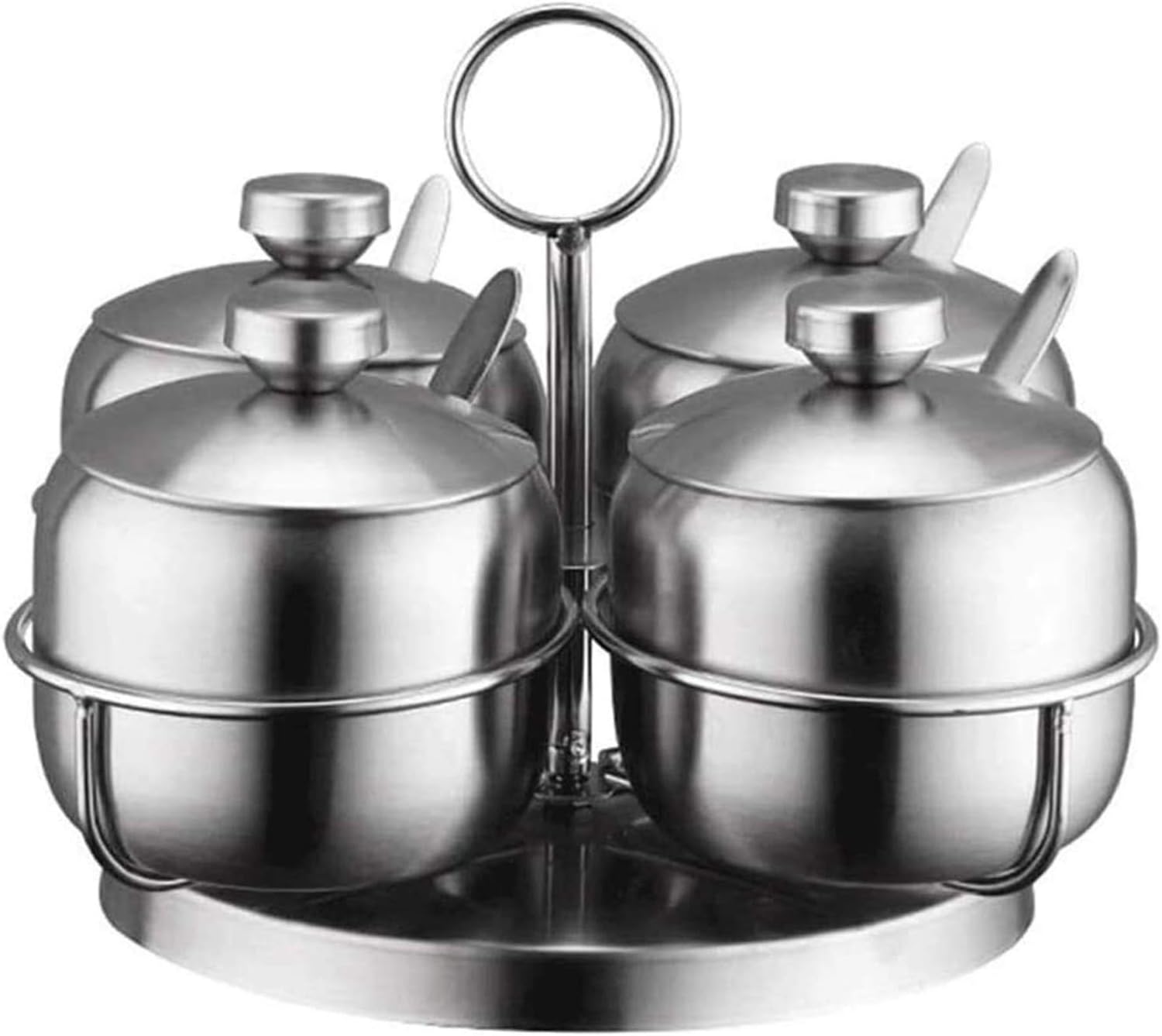 Seasoning Containers with Lids Kitchen Stainless Steel Seasoning