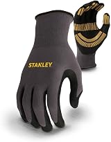 STANLEY Men's Gripper Gloves Large One Pair Safety Work Glove view 2