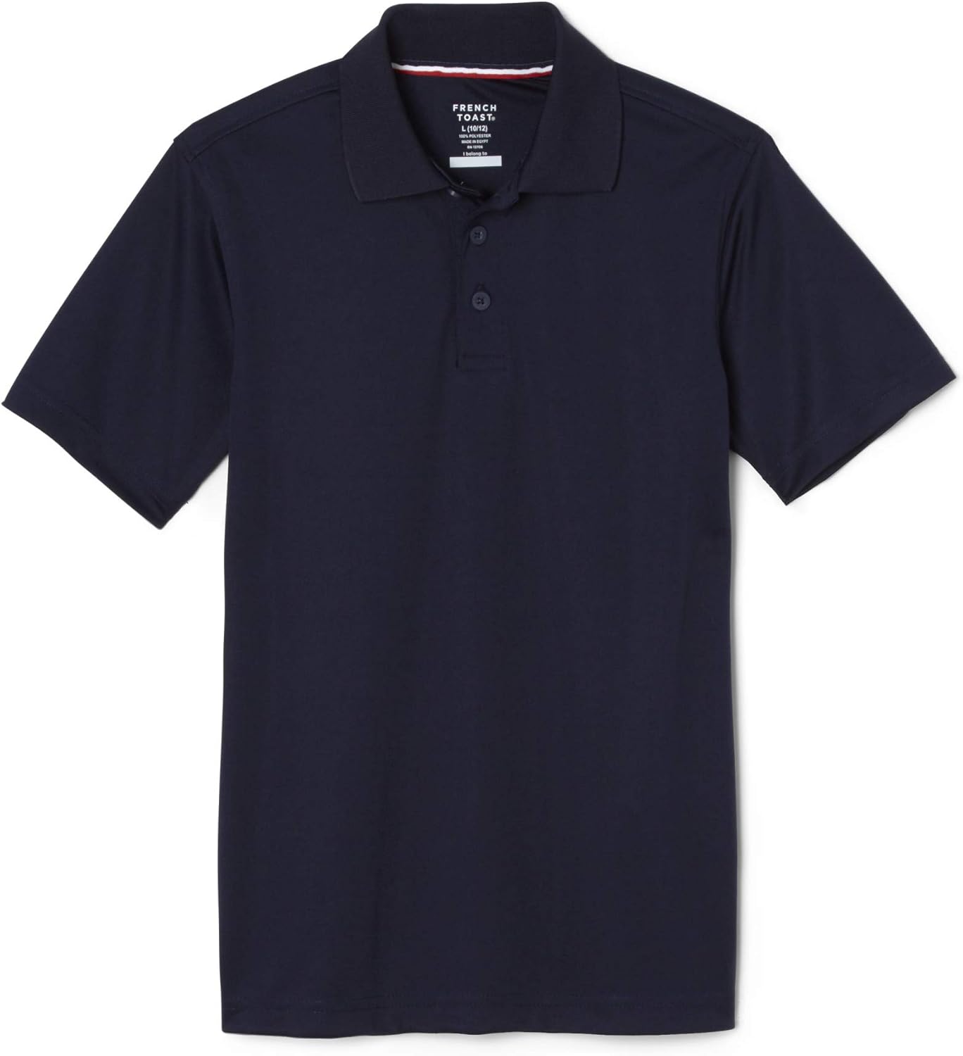 French Toast Boys' Short Sleeve Moisture Wicking Stretch Sport Polo Shirt: Clothing