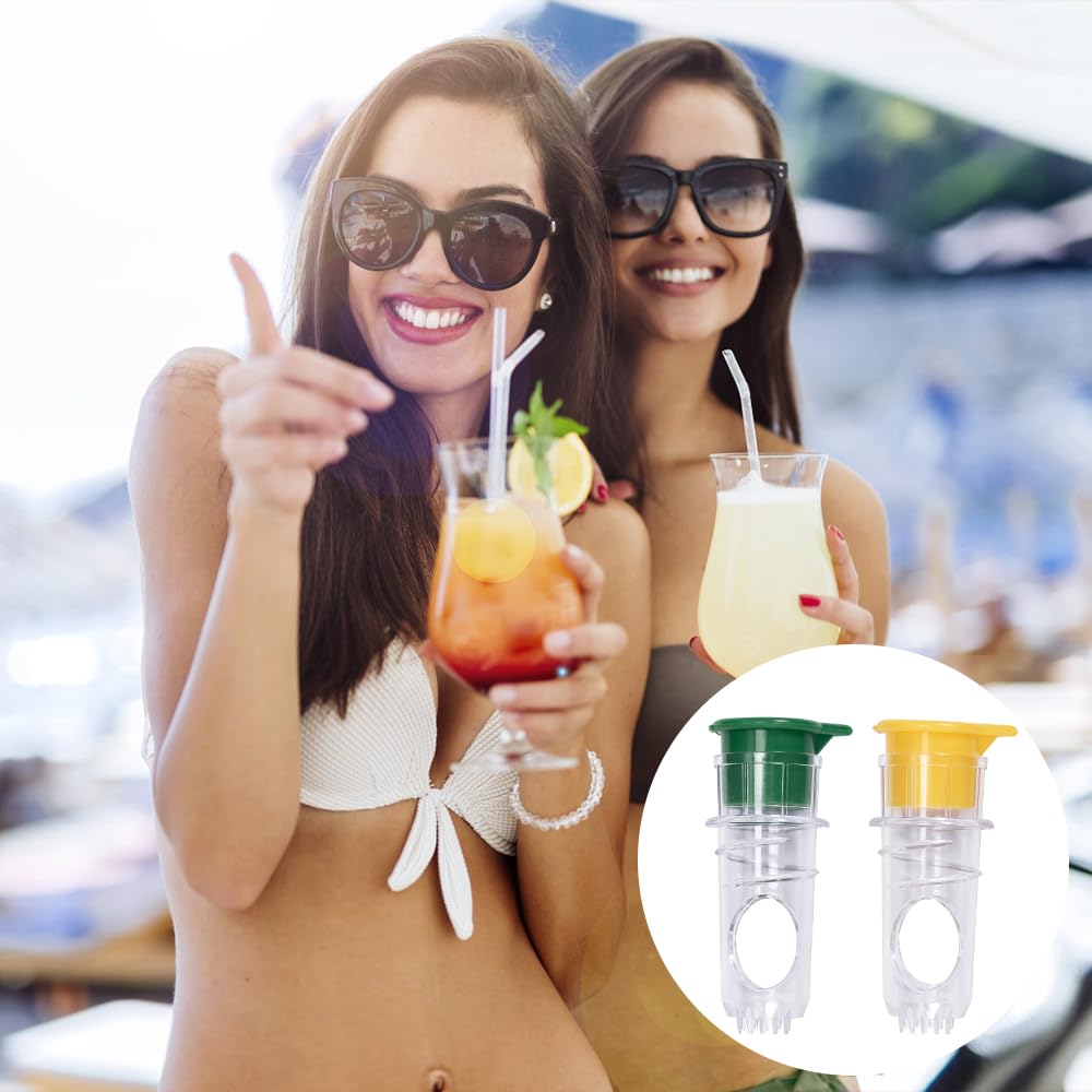 Zitronenpresse, 2 Stück Zitruspresse Manuell Lemon Squeezer Hand Lemon Squeezer für Zitronen, Orangen Handgehaltene Zitruspresse Und Zitronenausgießer 6