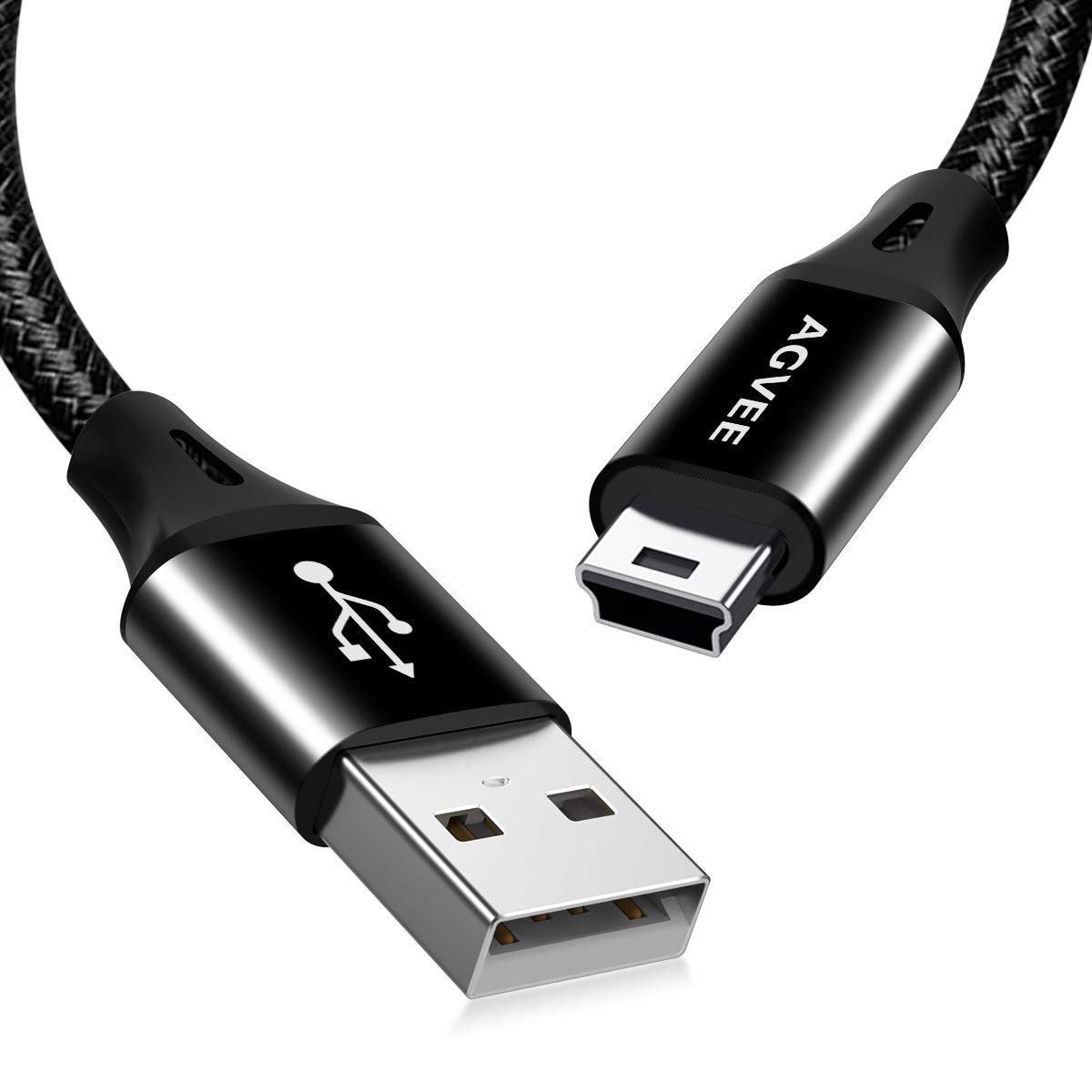Photo 1 of AGVEE 2 Pack 3ft Replacement for Garmin Nuvi GPS Charger Data Cable Gpsmap Charging Cord, TI-84 Plus/CE/C Silver, Blue Yeti USB Microphone/Pro Mic, for Canon IFC-400PCU/300PCU/200U, Black