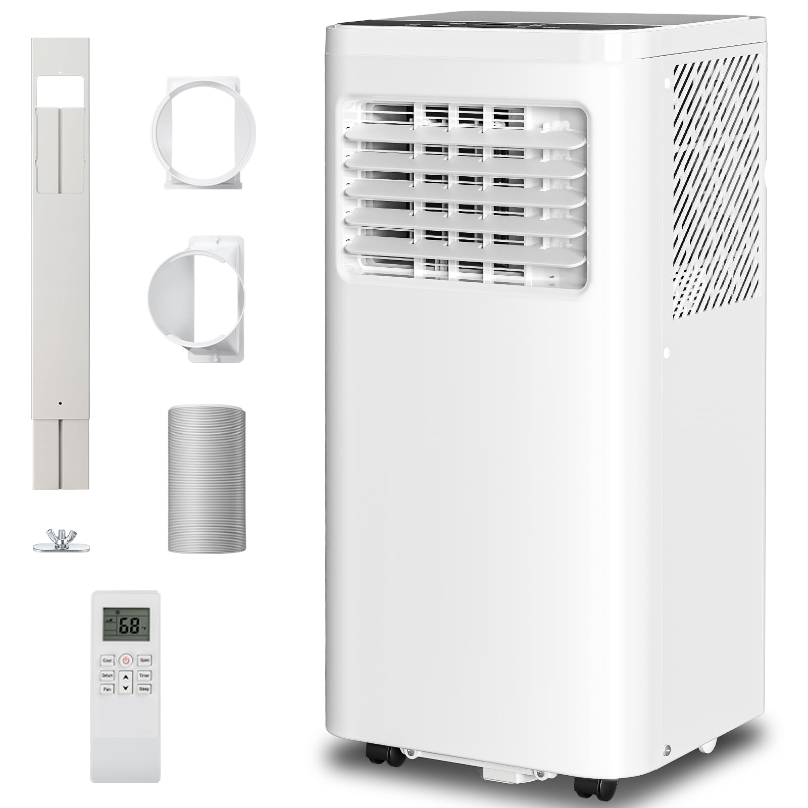 Photo 1 of 3-in-1 Portable Air Conditioners?10000BTU Portable AC Units Cools 450 Sq.Ft. with 24H Timer Remote Control?Easy Install Kit for Bedroom, Office, Dorm