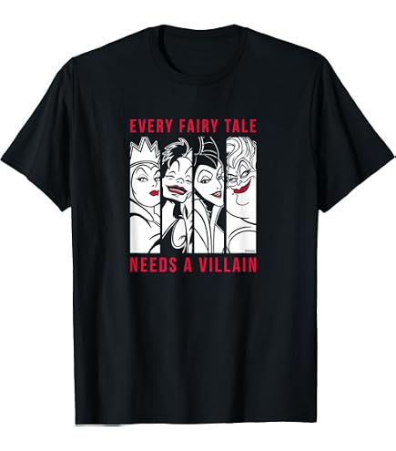 Amazon.com: Disney - Villains Bad Girls T-Shirt : Clothing, Shoes
