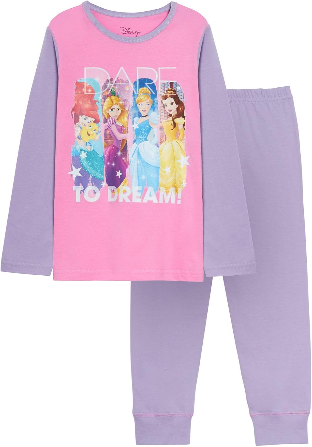 Disney Girls Princess Full Length Pyjamas Kids Full Length Long Pj Set