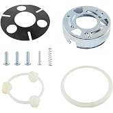 YSHAP Steering Wheel Horn Cap Contact Mounting Kit Compatible with 1967-1981 Chevy Camaro Impala Nova Chevelle G-M-C Truck Models, Black, Metal with Rubber and Plastic Components