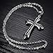 JML Fashion Men Women Black Silver Unisex's Stainless Steel Cross Pendant Necklace & Chain Gift …