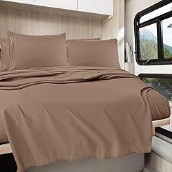 Clara Clark RV Queen Sheets, 6 Piece RV Sheets Set