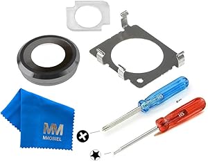 MMOBIEL Back Rear Camera Lens Cover Replacement Compatible with iPhone 6 / 6S (Spacegrey/Black) incl 2 x Screwdriver