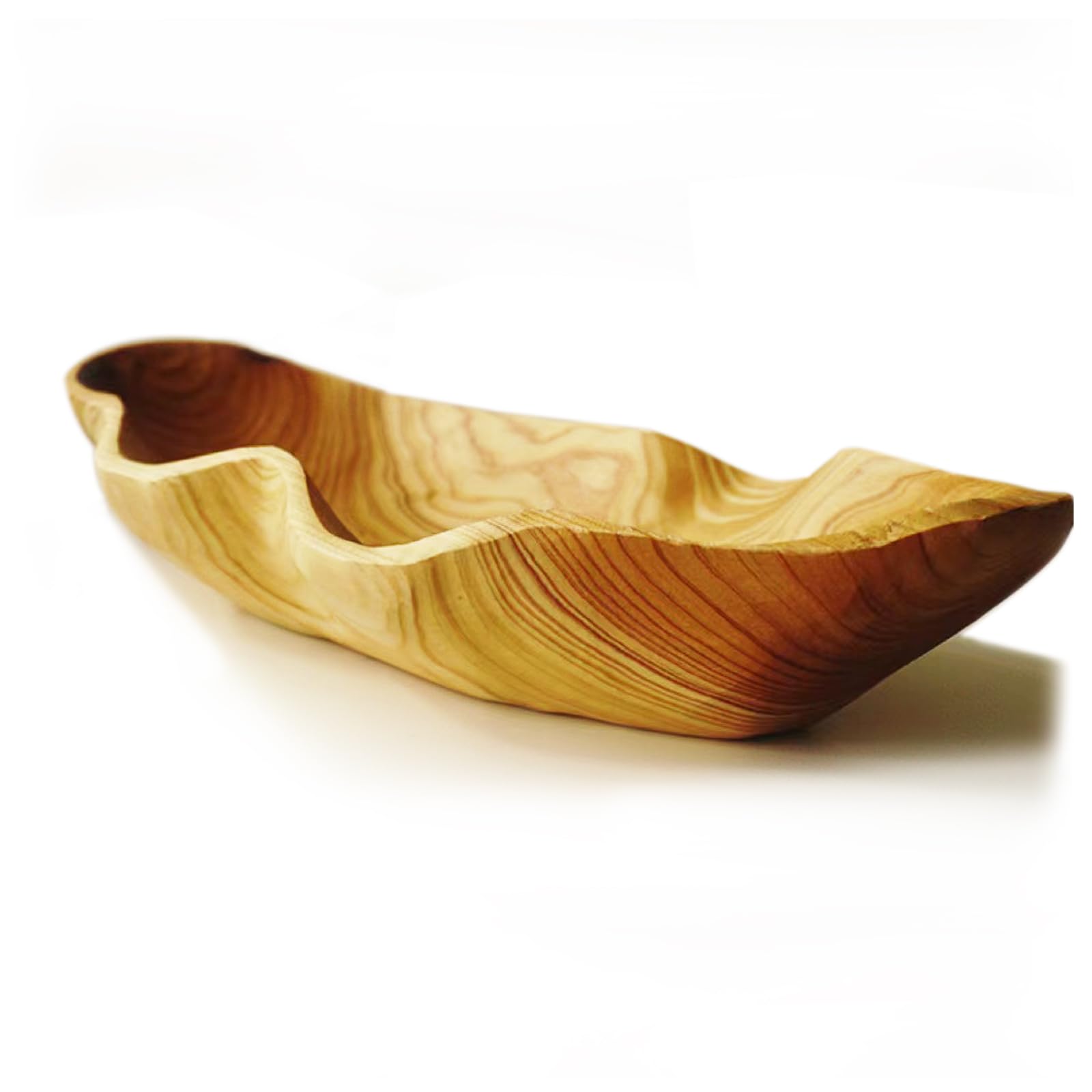 Photo 1 of ZOY&TORA Large Handmade Decorative Wooden Dough Bowl, Natural Wood Grain Finish,Kitchen Coffee Dining Table Centerpiece Decor Tray,Farmhouse Style,driftwood bowls