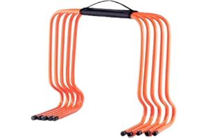 Generic 5X Agility Hurdles Speed Hurdles Versatile, Football Training Equipment, Obstacles for Soccer Field Track Football Sp