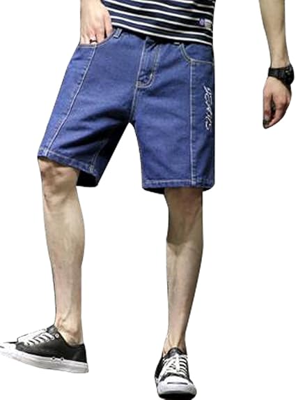 Amazon ジュンィ メンズ デニム ハーフパンツ 半ズボン ５分丈 夏 ショートパンツ ジーンズ 大きいサイズ カジュアル ゆったり ショートパンツ 通販