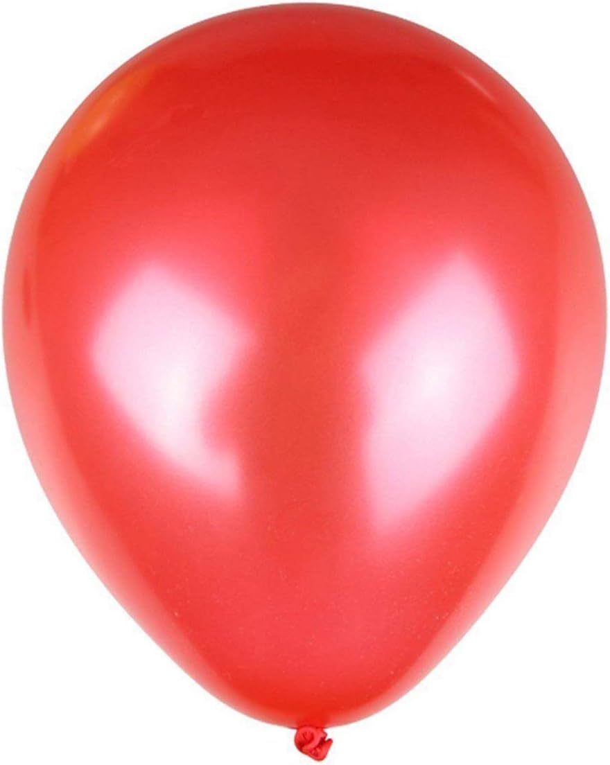 Trimming Shop 10 Inch Premium Latex Balloons, Thick Strong Red Party Balloons for Birthday Decorations Wedding, Baby Shower