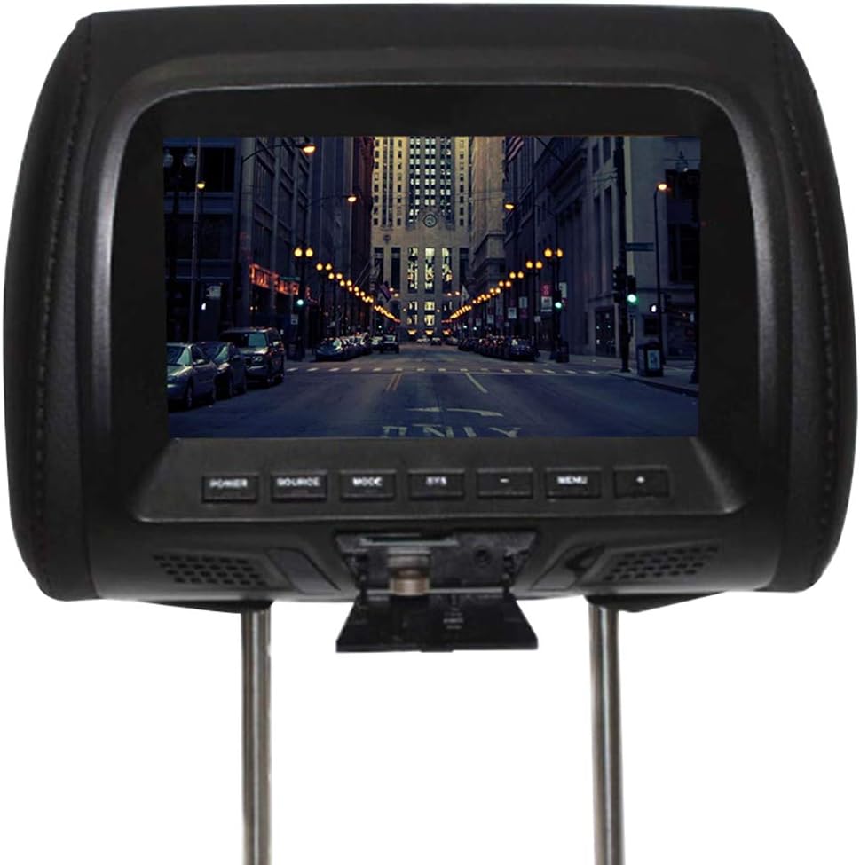 TXYFYP Universal Car Headrest Monitor with 7 Inch Screen LED DVD Player