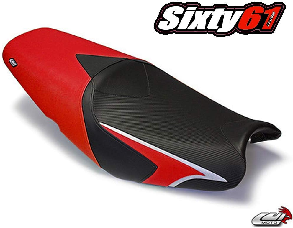 Luimoto Seat Cover for Kawasaki ZX14R ZX14 20062011 Black Deep Red by