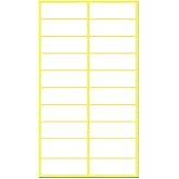 500 Pack, 1.5" x 0.5" - File Folder Labels Stickers, Matte White