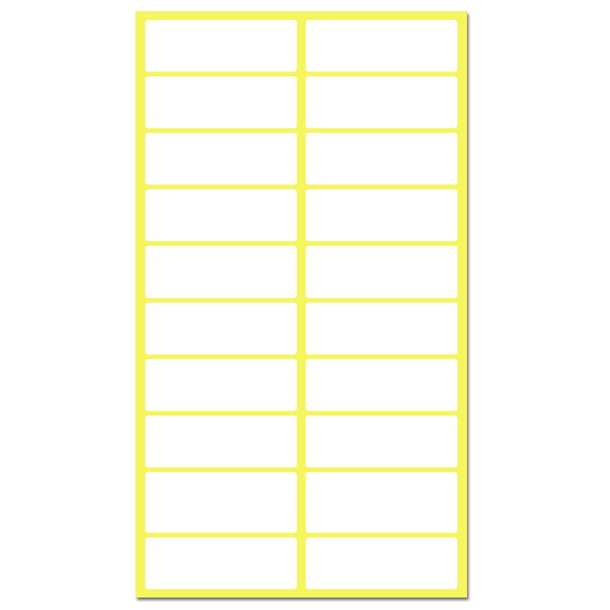 38 x 13 mm, 500 Pack, Matte White Sticky Labels Stickers - for File Folders, Envelopes