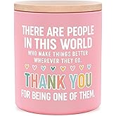 SteadStyle Thank You Gifts for Women - Inspirational Birthday Gifts for Coworkers Friend Teachers Nurses Boss Employees, Appreciation Gift Idea - Handmade Vanilla Lavender Natural Soy Wax Candle 10Oz