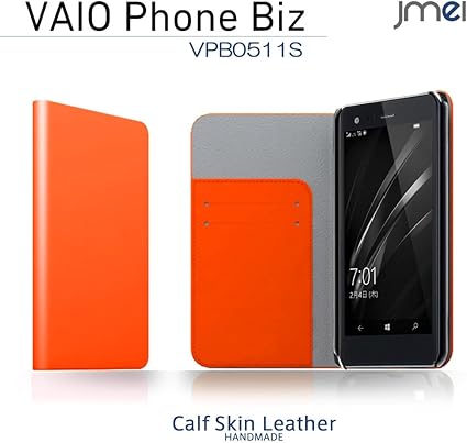 Amazon Vaio Phone A Vpa0511s Vaio Phone Biz Vpb0511s ケース 本革 Jmeiオリジナルレザーフリップケース Zan オレンジ ヴァイオフォン ビズ Simフリー 楽天モバイル スマホ カバー スマホケース スマートフォン Jmei ケース