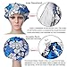 Opromo Cotton Bleach Friendly Banded Adjustable Scrub Cap Sweatband Bouffant Hat-Assorted 7