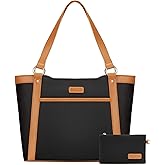 Laptop Tote Bag for Women Large Capacity Work Bags for Women Water-Resistant Womens Briefcase Teacher Bag Computer Bag Fits 15.6 inch Laptop