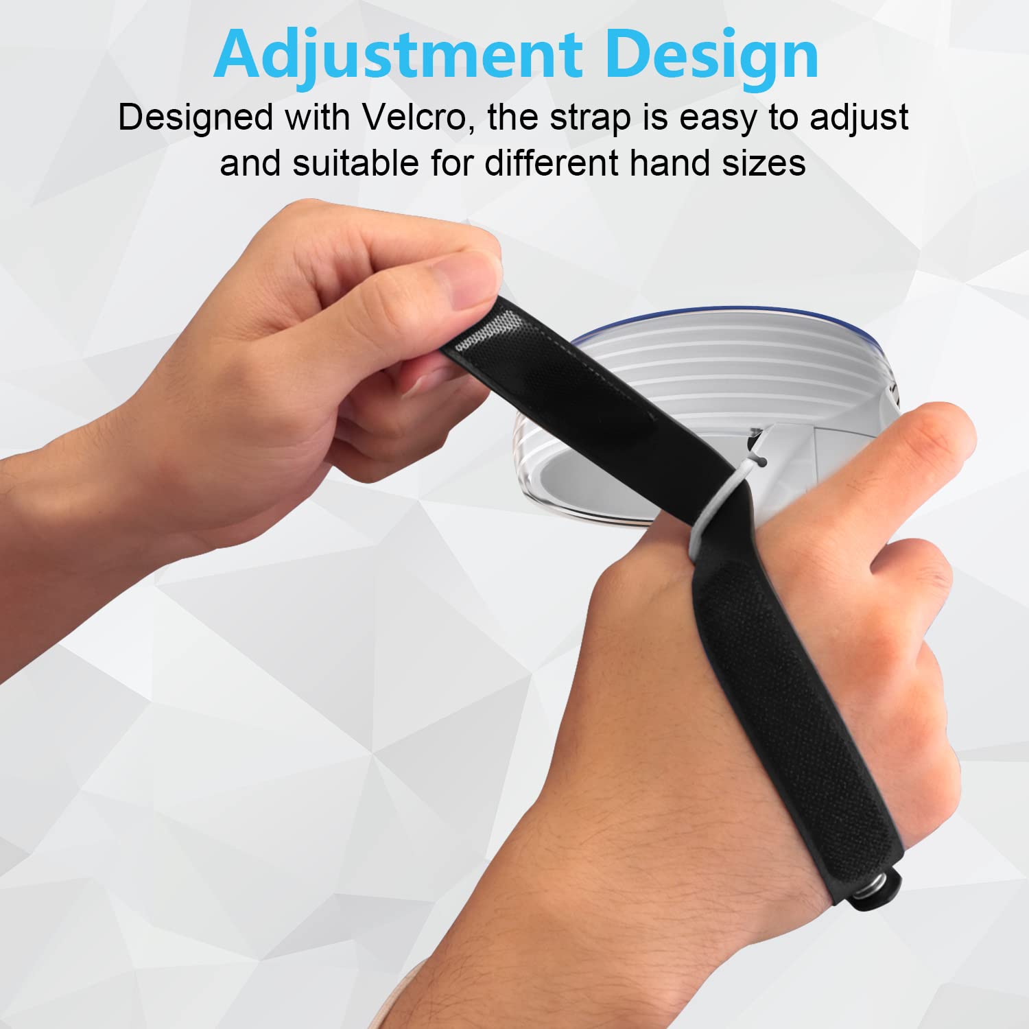 AMVR for Quest 2 Accessories with Halo Protectors, Anti-Throw Hand Strap for Controller Protector with Battery Opening