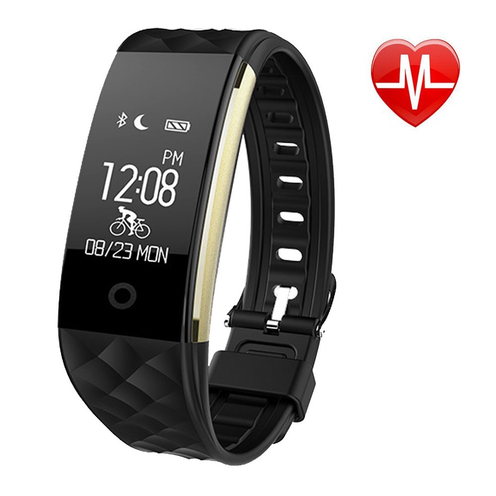 GESIMEI Inteligente Pulsera Aptitud Rastreador Impermeable Actividad Podómetro Pulsera Corazón Tarifa Dormir