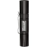 Nightstick MT-110 Metal Mini-TAC Flashlight - 1 AA - Black | Slim single cell tactical penlight - Anodized metal tool framework - Heavy duty steel pocket clip fixture