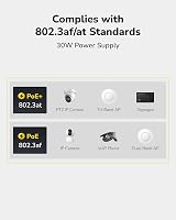Cudy POE200 30W Gigabit PoE+ Injector 48V-54V 1000Mbps IEEE 802.3at view 5