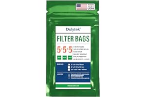 Dulytek Premium Nylon Filter Bags, 2" x 3", Trial Mixed Mesh Sizes - 25, 100, 160 Microns - 15 Pcs, 5 Bags Each Size, Double-Stitching, Zero Blowouts, Made in the USA