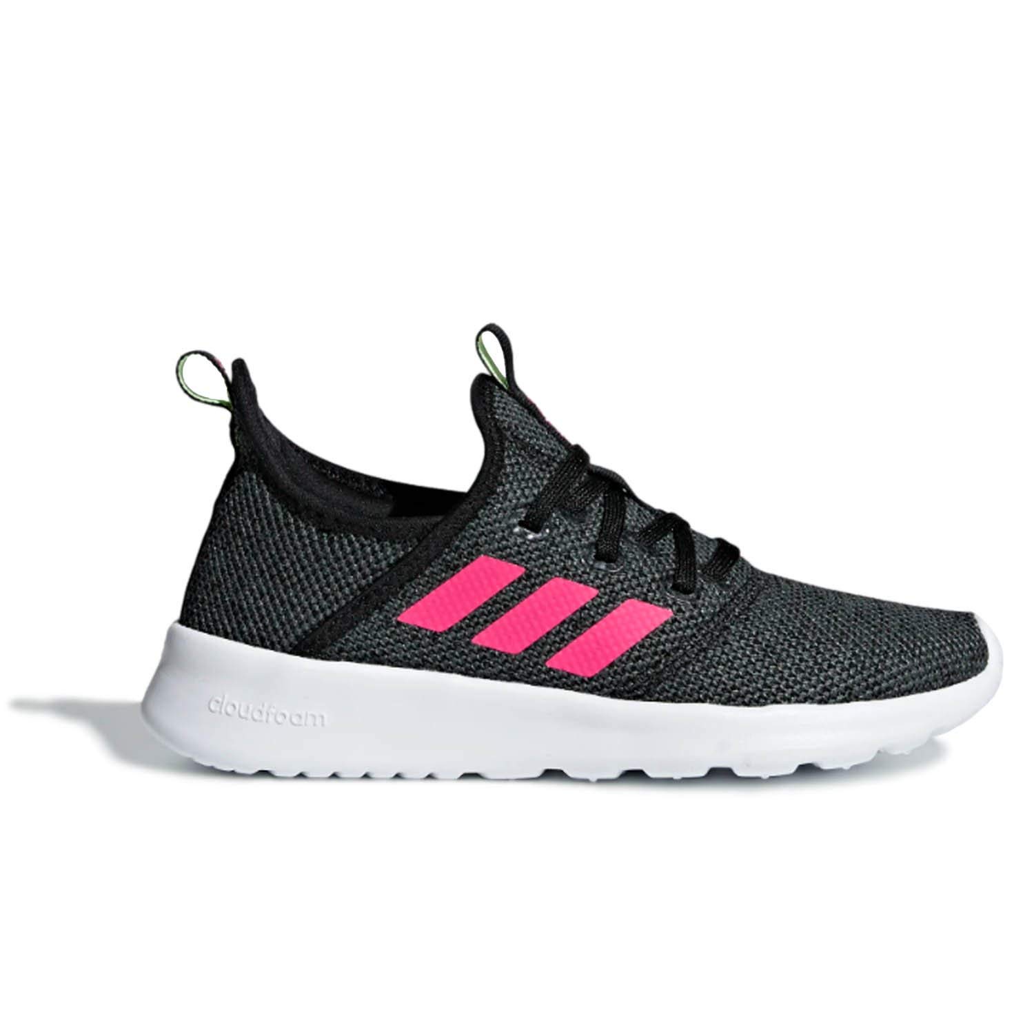 adidas Kids Cloudfoam Pure, Black/Shock Pink/Grey, 4 M US Big Kid Precio MÃ¡s Bajo & Mejor Oferta 