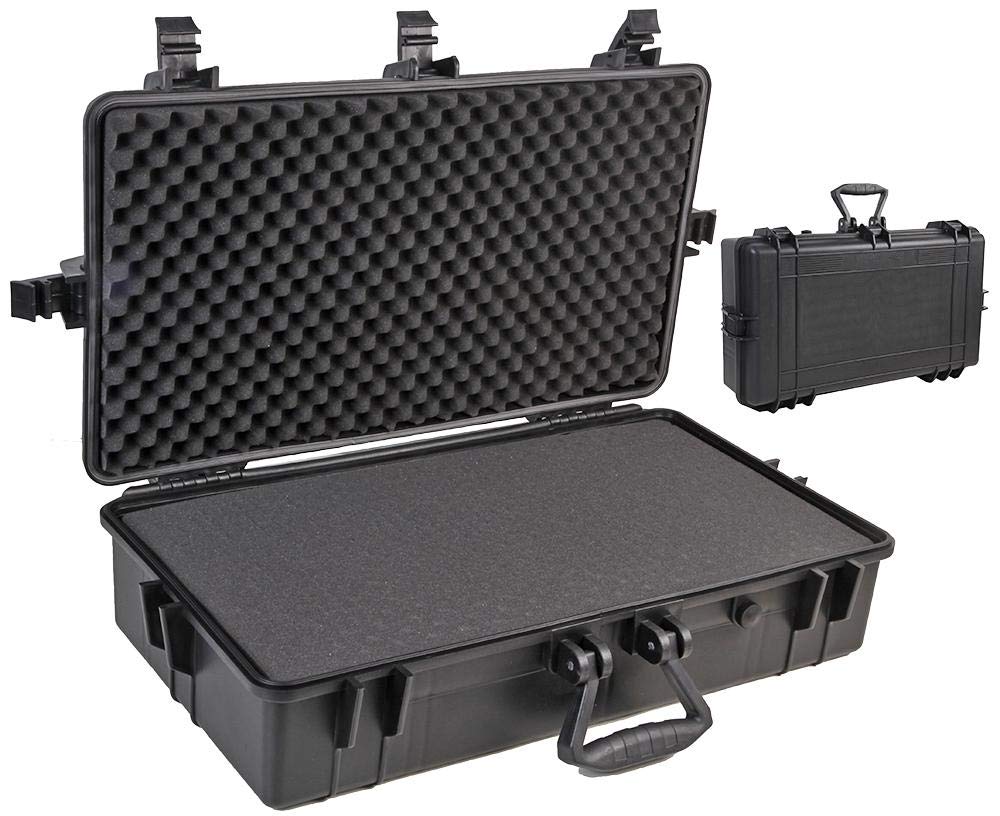 DURATOOL Water Resistant Case with Foam Insert, Black, D03136 - (External 43x472x18cm, Internal 34x64x17cm)