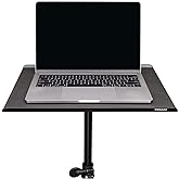 PROAIM Universal Laptop Workstation for Tethered Shooting, C-Stand Mount | Tether your camera to a laptop on any location &mdash; mounts on any C-Stand, fits laptops up to 16 x 13 inches