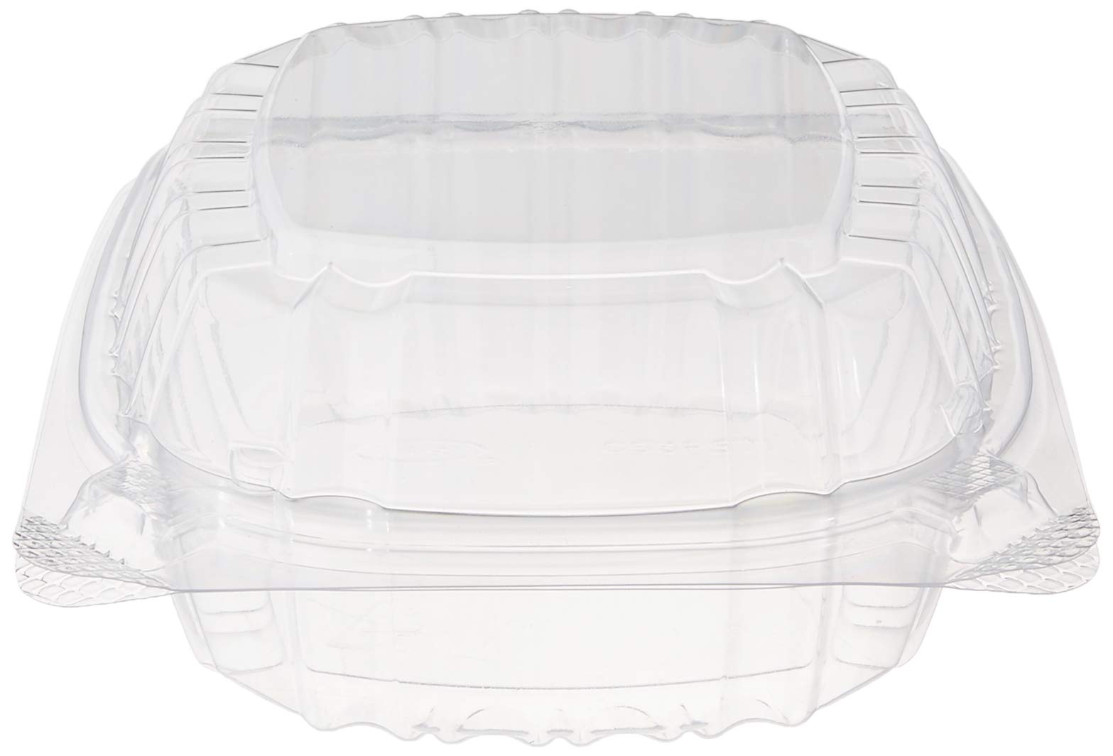 Clamshell Container Small, Clear Hinged Lid 6x6 Health