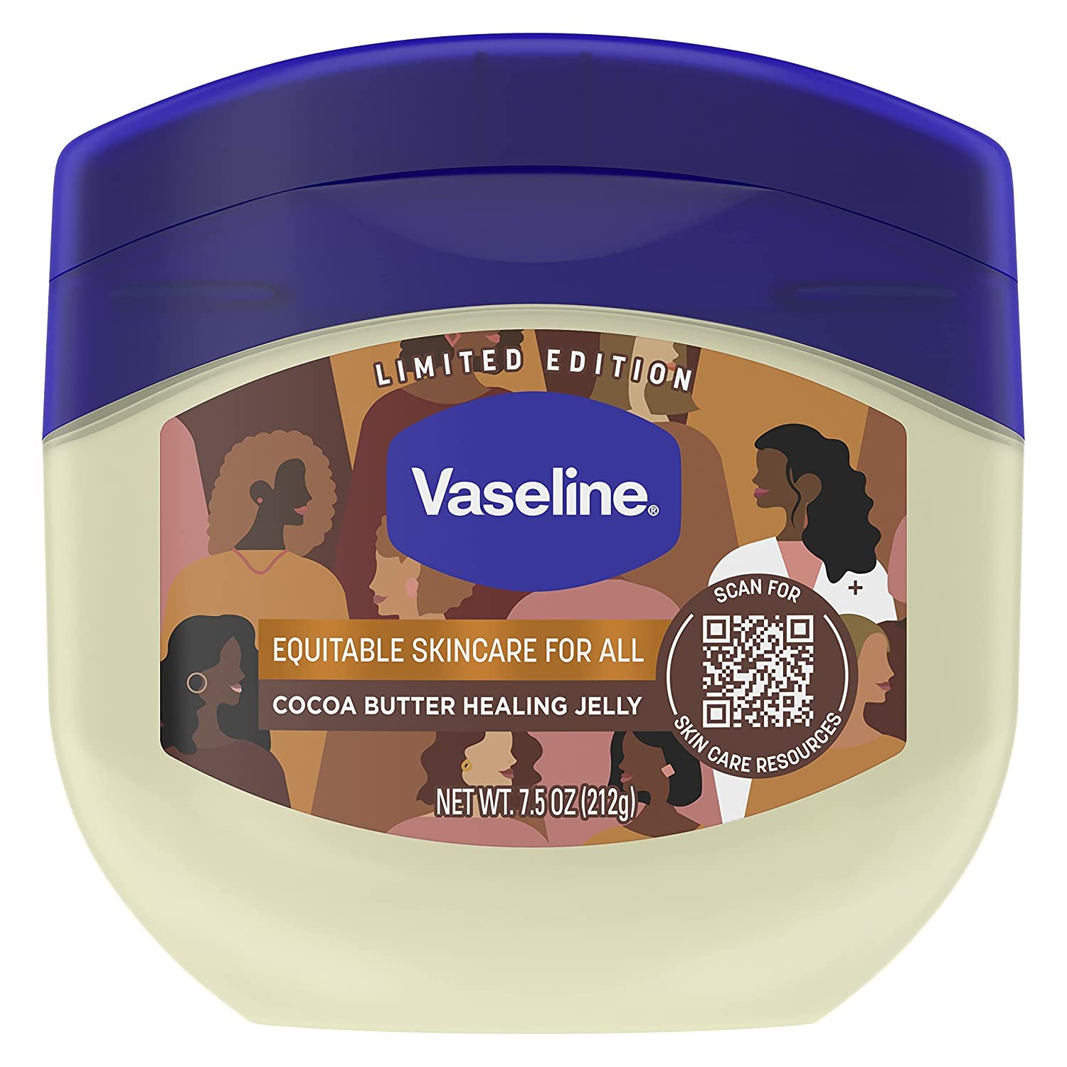 Vaseline Rich Conditioning Petroleum Jelly Cocoa Butter, 7.5 Ounces