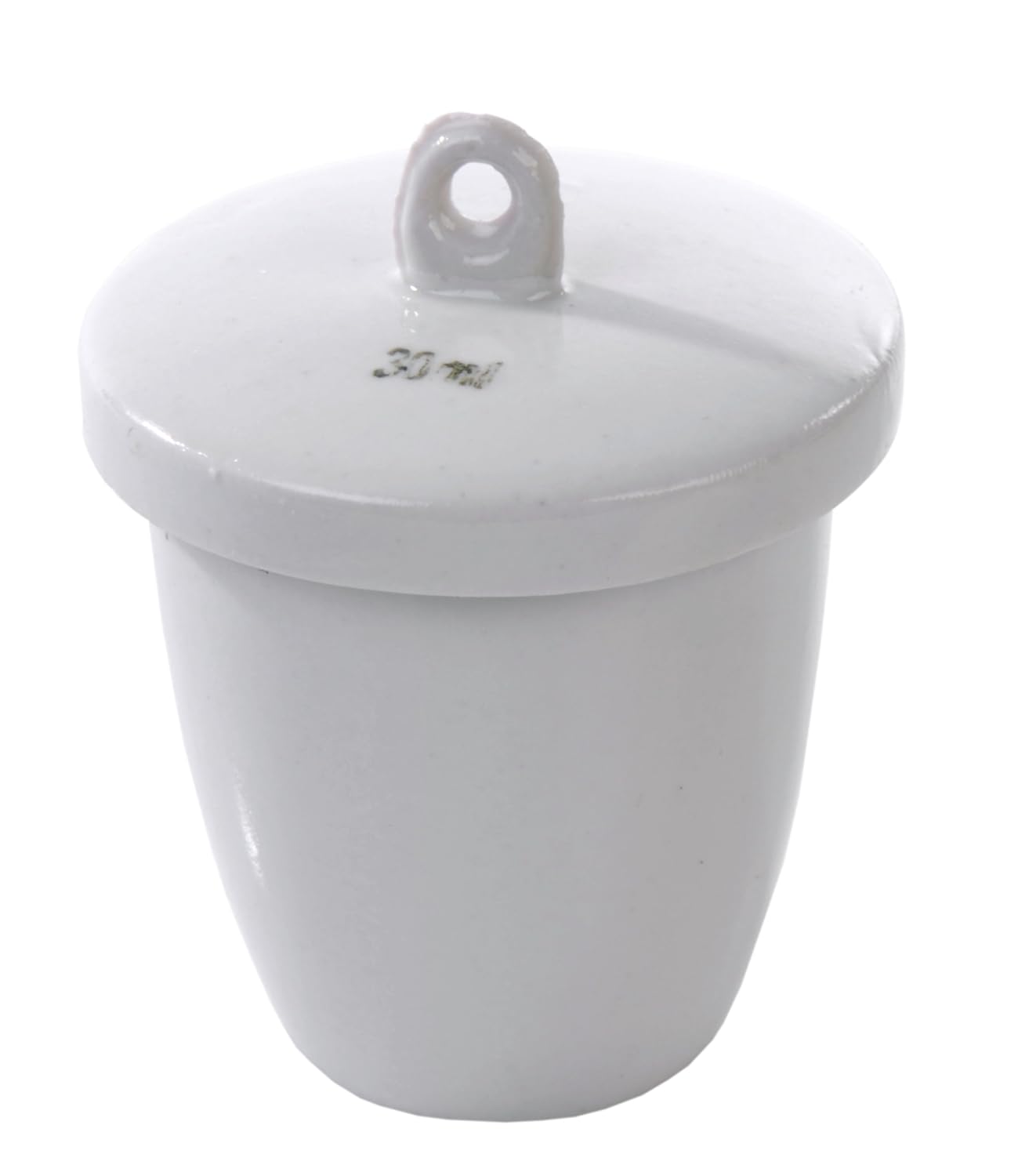 American Educational High Form Porcelain Crucible with Lid, 30mL