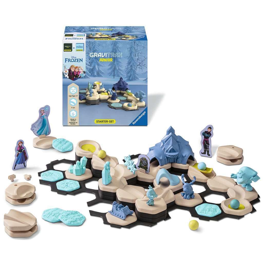 Ravensburger - GraviTrax Junior Bundle Frozen, Marble Court and Construction Toys, Ages 3+