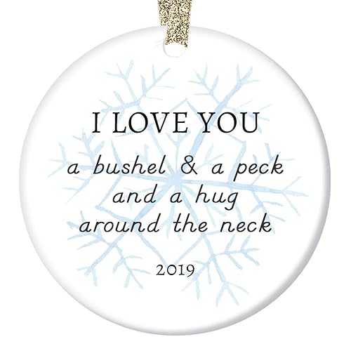 Amazon Com 2019 Christmas Ornament Ceramic Keepsake Parents To