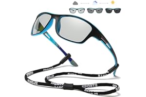 Photochromic Polarized Fishing Sunglasses for Men Women UV Protection Cycling Driving Sports Sunglasses