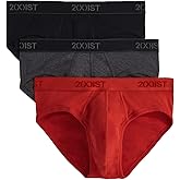 2(X) IST Men's Essential Cotton No Show Brief 3-pack
